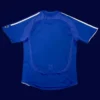 back view of Chelsea home blue retro jersey (06/07) showing reinforced number panel.