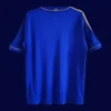 back view of Chelsea home blue retro jersey (12/13) showing reinforced back panel.