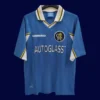 front view of Chelsea home blue retro jersey (97/99) with classic trims.
