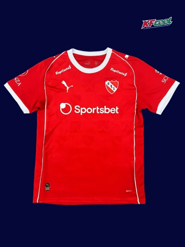 Atlético Independiente 25/26 home fans jersey front breathable