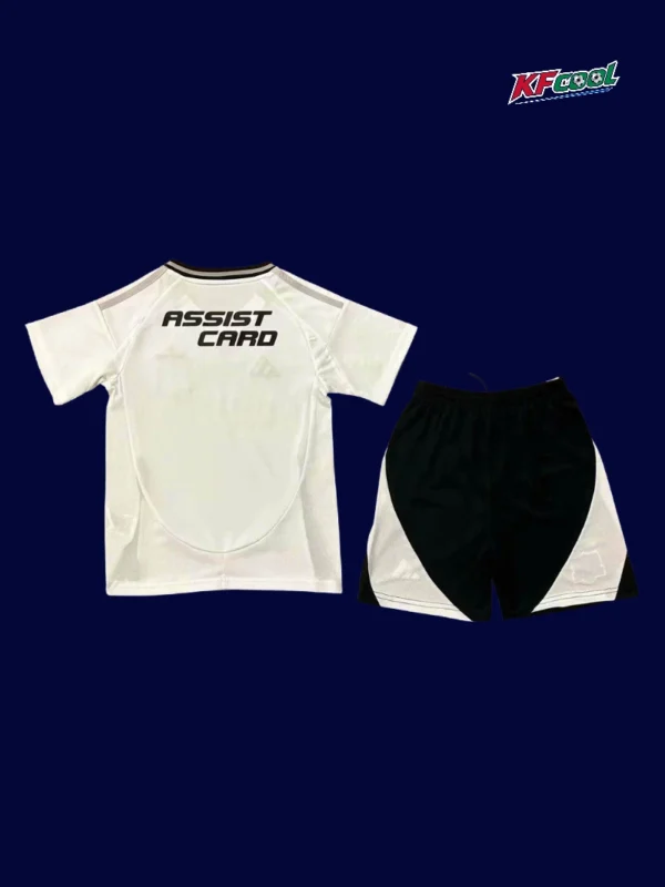 Colo Colo 25/26 kids home white kit back view