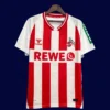 Cologne Home Jersey 25/26 Fans Version front with classic red-and-white stripes and club badge.