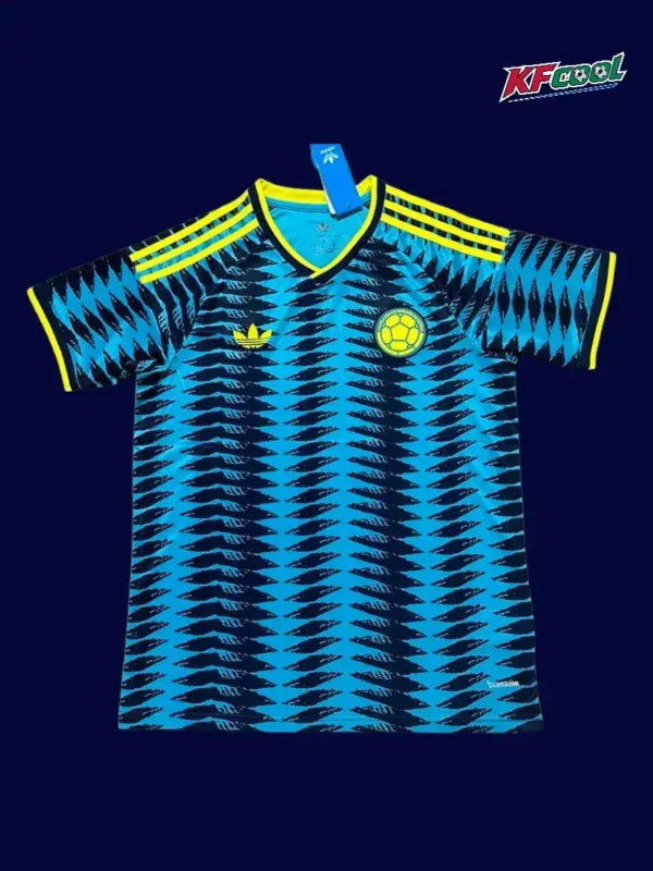 Colombia away blue jersey 26/27 fans front — supporter edition, breathable
