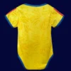 Colombia home yellow babysuit 26/27 back snaps detail