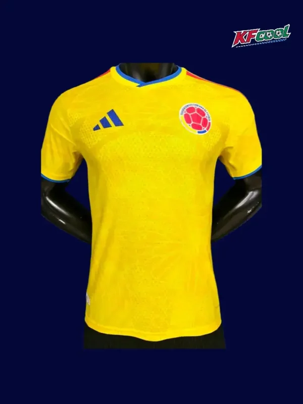 Colombia 26/27 home player jersey front — pro fit, yellow design