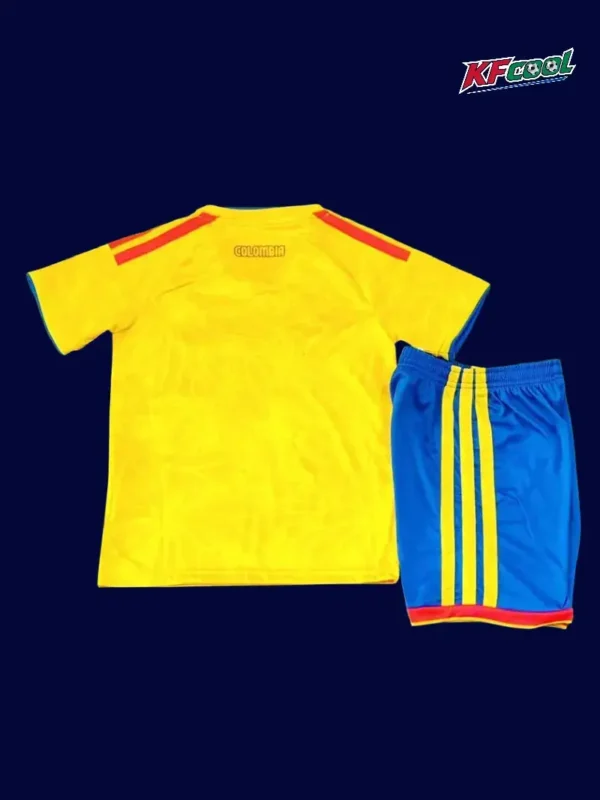 Colombia home yellow kids kit 26/27 back with name area