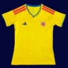 Colombia home yellow women’s jersey 26/27 fans front, tailored fit
