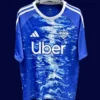 Como Home Jersey 25/26 Fans Version front with classic blue and white design and club crest.