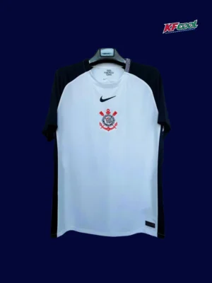 Corinthians home jersey 25/26 fans version front white black stripes