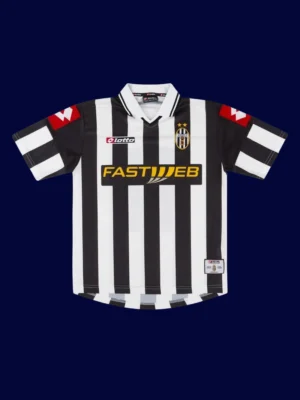 Del Piero Juventus home retro jersey front 01/02, high-quality breathable fan gear.