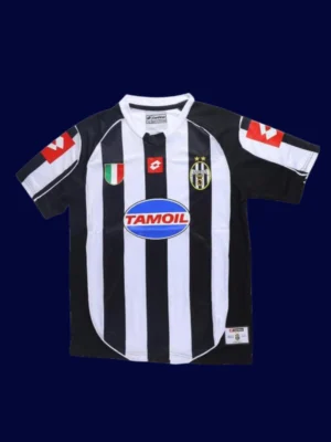 Del Piero Juventus home retro jersey front 02/03, high-quality breathable fan gear.