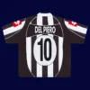 Del Piero Juventus home retro jersey back 02/03 with #10, high-quality breathable design.
