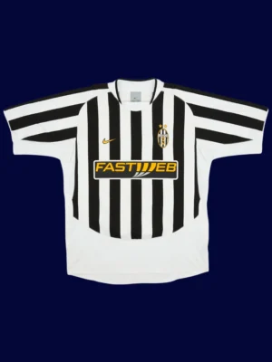 Del Piero Juventus home retro jersey front 03/04, high-quality breathable fan gear.