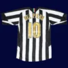 Del Piero Juventus home retro jersey back 05/06 with #10, high-quality breathable design.