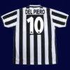 Del Piero Juventus home retro jersey back 96/97 with #10, high-quality breathable design.