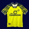 Dortmund home classic retro jersey 1994/95 front yellow black vintage home design
