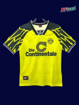 Dortmund home classic retro jersey 1994/95 front yellow black vintage home design