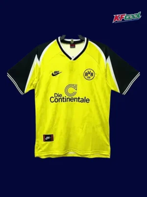 Dortmund home classic retro jersey 1995/96 front yellow black vintage stripes