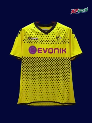 Dortmund home classic retro jersey 2011/12 front yellow black iconic home design