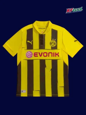 Dortmund home classic retro jersey 2012/13 front yellow black iconic design