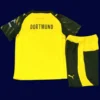 Dortmund Home Kids Kits 25/26 back with printed number panel.