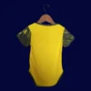 Dortmund Home Yellow Babysuit Kits 25/26 back with printed number panel.