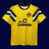 Dortmund yellow classic retro jersey 1989 front vintage yellow home design
