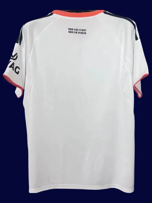 Eintracht Frankfurt Away Jersey 25/26 Fans Version back with printed number panel.