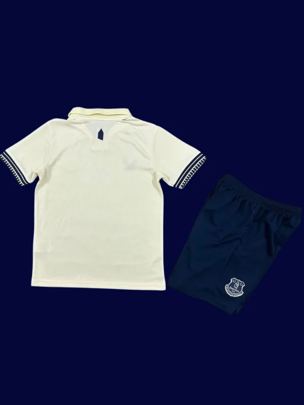 Everton Away Kids Kits 25/26 back with printed number area.