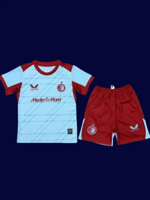 Feyenoord Third Kids kits 25/26 front lightweight breathable junior football shirt