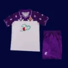 Fiorentina away classic retro kids kits 1992/93 front youth purple retro football kit