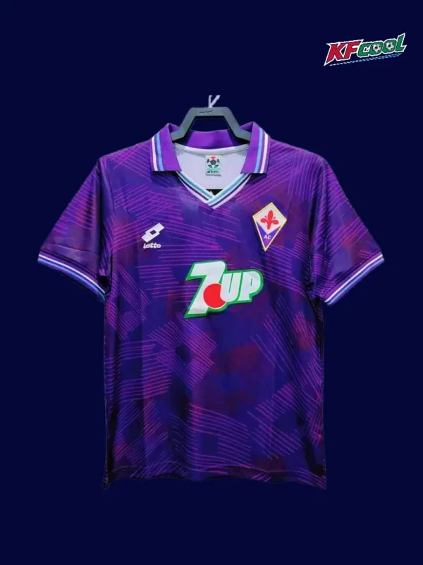 Fiorentina home classic retro jersey 1992/93 front purple vintage home jersey