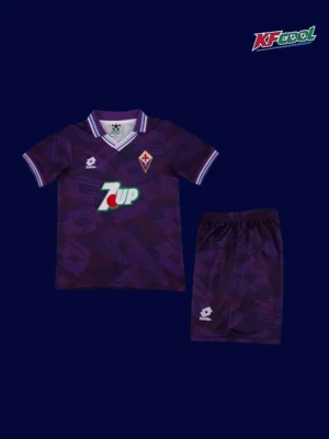 Fiorentina home classic retro kids kits 1992/93 front vintage youth jersey