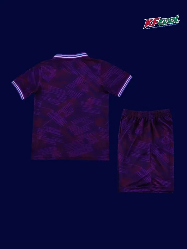 Fiorentina 1992/93 home classic retro kids kits back view