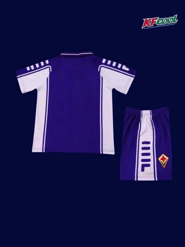 Fiorentina Home Classic Retro Kids kits 199900B - KFCool – Football Jerseys & Soccer Kits Store Fiorentina 1999/00 home classic retro kids kits back view