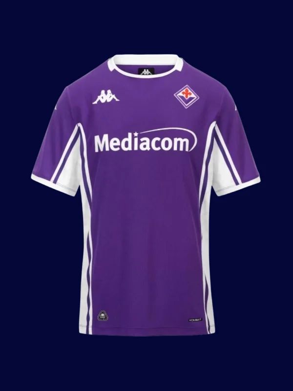 Fiorentina Home Jersey 25/26 Fans Version front with violet club colors and crest.