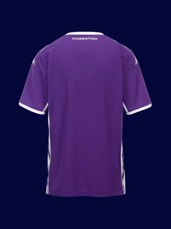 Fiorentina Home Jersey 25/26 Fans Version back with printed number panel.