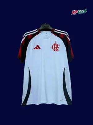 Flamengo away jersey 25/26 fans version front white red design