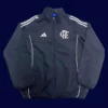 Flamengo black windbreaker 25/26 fans version front view