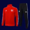 Flamengo red jacket tracksuit 25/26 fans version front view