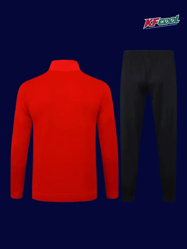 Flamengo red jacket tracksuit 25/26 fans version back view