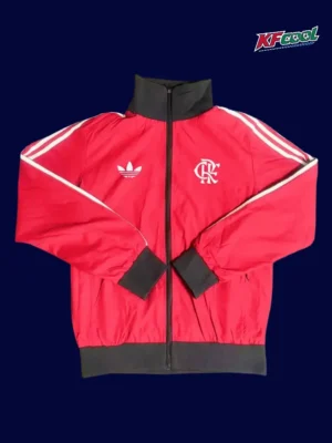 Flamengo red windbreaker 25/26 fans version front view