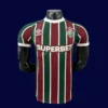 Fluminense home jersey 25/26 player version front green maroon white stripes