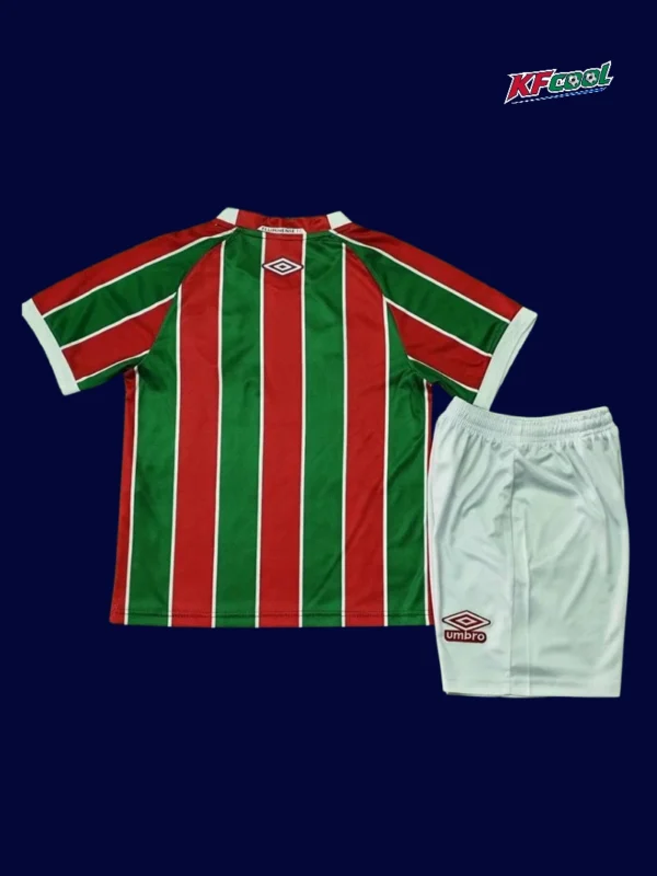 Fluminense home kids kits 25/26 back view
