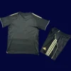 Fulham Away Black Kids Kits 25/26 back with printed number panel.