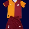 Galatasaray Home Kids kits 25/26 front lightweight breathable junior football shirt
