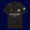 Haaland Manchester City away player jersey front 25/26, high-quality breathable fan gear.
