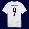 Haaland Manchester City kid super jersey back 25/26 with #9, high-quality breathable design.