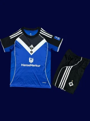 Hamburg Away Kids Kit 25/26 front breathable lightweight youth football jersey