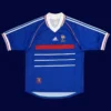 Henry 12 France Home Blue Retro Jersey World Cup 1998 A - KFCool – Football Jerseys & Soccer Kits Store Henry France home blue retro jersey front World Cup 1998, high-quality breathable fan gear.